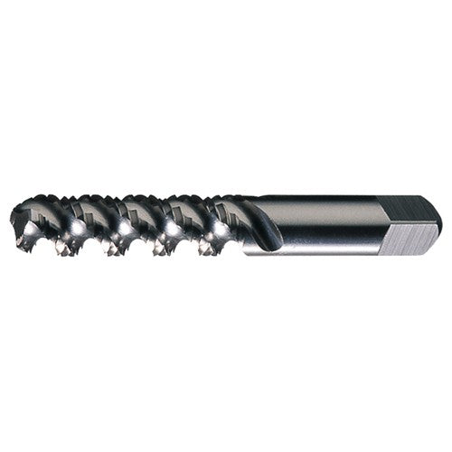 ‎1/4-28 UNF 3 Flute H3 HSS High Helix Bottoming Chamfer General Purpose High-Spiral Tap- Bright - Exact Industrial Supply