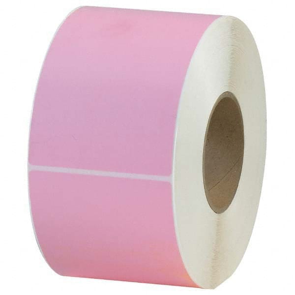 Value Collection - Pack of 4 Rolls, 1,000 Labels per Roll, 4" x 6" Pink Topcoated Facestock Thermal Labels - Caliber Tooling