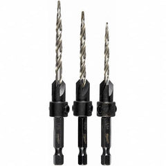 Milwaukee Tool - Countersink Sets Countersink Type: Single Flute Minimum Head Diameter (Inch): 1/8 - Caliber Tooling