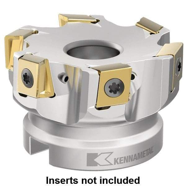 Kennametal - Indexable Square-Shoulder Face Mills Cutting Diameter (Inch): 2-1/2 Cutting Diameter (Decimal Inch): 2.5000 - Caliber Tooling