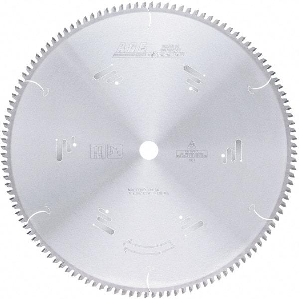 Amana Tool - 18" Diam, 1" Arbor Hole Diam, 120 Tooth Wet & Dry Cut Saw Blade - Carbide-Tipped, Clean Action, Standard Round Arbor - Caliber Tooling