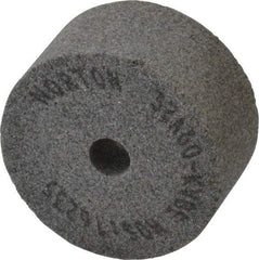 Norton - 60 Grit Aluminum Oxide Type 5 Internal Grinding Wheel - 2" Diam x 3/8" Hole x 1" Thick, 16,235 Max RPM, Type 5 Medium Grade, K Hardness, Vitrified Bond, No Recess - Caliber Tooling