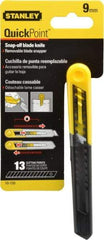 Stanley - Snap Utility Knife - 4.33" Blade, Yellow Handle, 1 Blade Included - Caliber Tooling