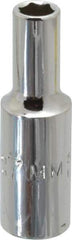 Proto - 3/8" Drive, Deep Hand Socket - 6 Points, 2-1/8" OAL, Chrome Finish - Caliber Tooling