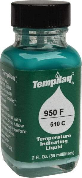 Tempil - 950°F Temp Indicating Liquid - 2 Ounce Container, 510°C - Caliber Tooling