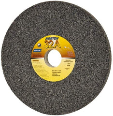 Norton - 8" Diam x 1-1/4" Hole x 3/4" Thick, H Hardness, 46 Grit Surface Grinding Wheel - Aluminum Oxide, Type 1, Coarse Grade, 3,600 Max RPM, Vitrified Bond, No Recess - Caliber Tooling