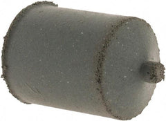 Cratex - 7/8" Max Diam x 1-1/4" Long, Cone, Rubberized Point - Coarse Grade, Silicon Carbide, 1/4" Arbor Hole, Unmounted - Caliber Tooling