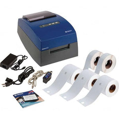 Brady - Electronic Label Makers Type: Desktop Label Printer Accessories: J20-CMY Ink Cartridge; J20-ROLL Material Roll for Printhead Alignment; Power Cord; Printer; Quick Start Guide; USB Cable; USB with Drivers and Manuals - Caliber Tooling