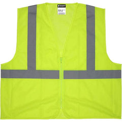 MCR Safety - Size 4XL Lime Mesh General Purpose High Visibility Vest - Caliber Tooling