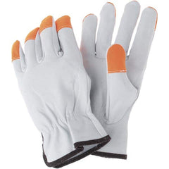 MCR Safety - Size L Leather Work Gloves - Caliber Tooling