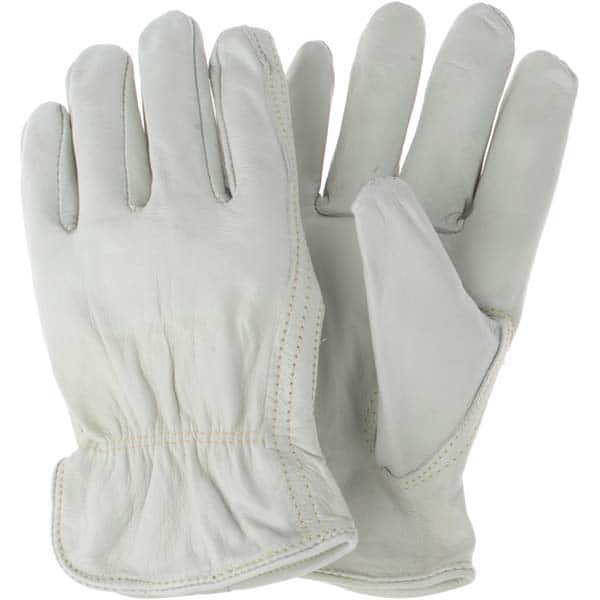 MCR Safety - Size L Leather Abrasion Protection Work Gloves - Caliber Tooling