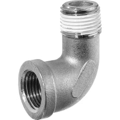 USA Sealing - Stainless Steel Pipe Fittings; Type: Street Elbow ; Fitting Size: 1/8 x 1/8 ; End Connections: MBSPT x FBSPT w/Thread Sealant ; Material Grade: 304 ; Pressure Rating (psi): 150 - Exact Industrial Supply