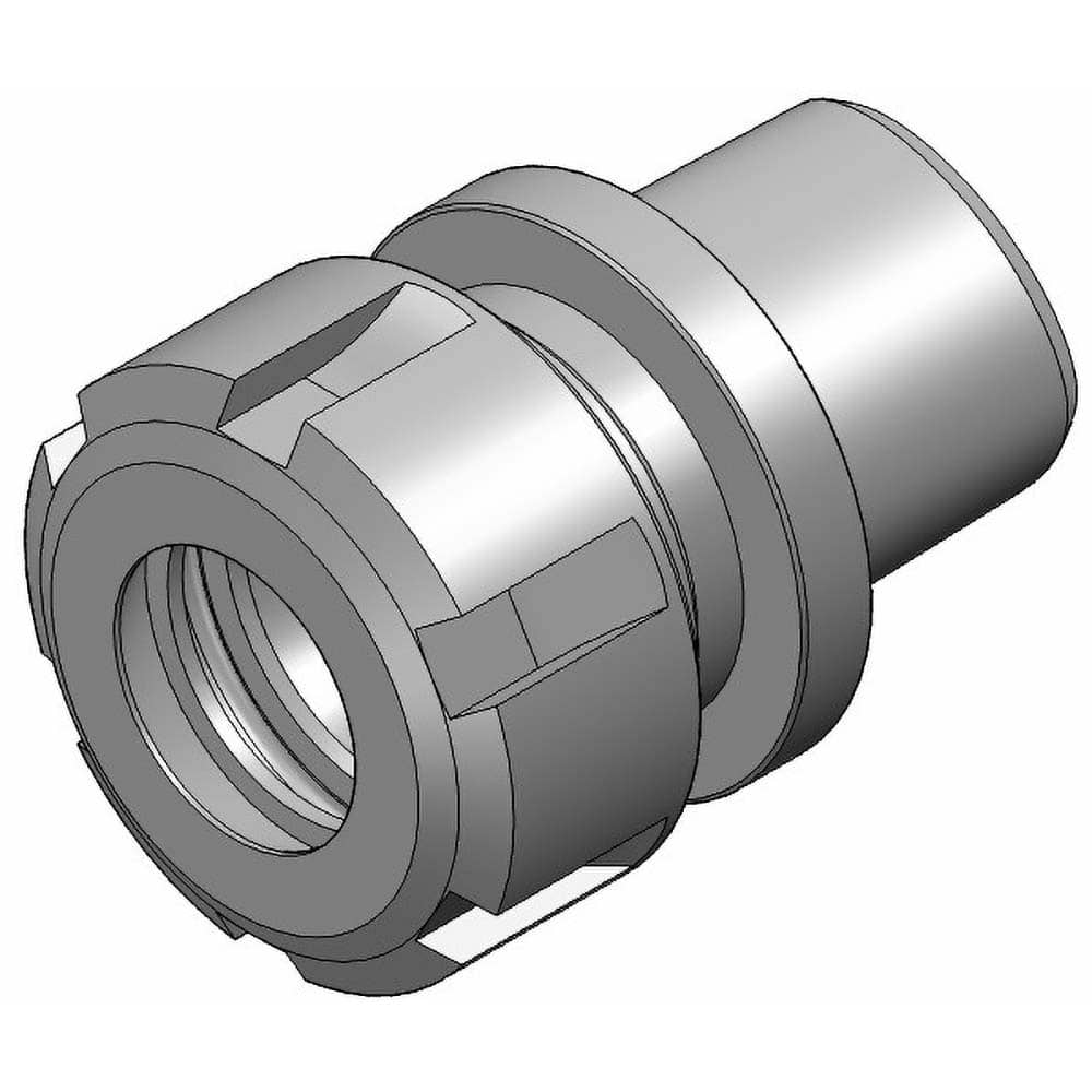 WTO - Modular Tool Holding System Adapters; Modular System Size: ER25 ; Taper Size: C3 ; Projection (mm): 44 ; Through Coolant: Yes - Exact Industrial Supply