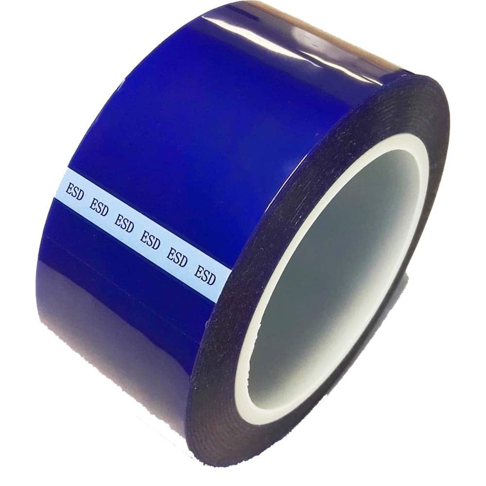 Bertech - Anti-Static Equipment Accessories; Type: ESD Polyester Tape ; Backing Material: Polyester (Film) ; Series: ESDBPT ; Tape Width (Inch): 0.39 ; Tape Length (Feet): 216.00 ; Tape Length (yd): 72.00 - Exact Industrial Supply