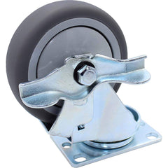 Snap-Loc - Specialty Casters; Type: Caster ; Style: Swivel w/Brake ; Mount: Stem ; Load Capacity (Lb.): 300.000 ; Wheel Diameter: 4 (Inch); Wheel Width: 1-1/8 (Inch) - Exact Industrial Supply