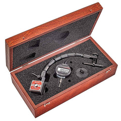 Starrett - Indicator & Base Kits; Indicator Type: Electronic ; Dial Graduation (Decimal Inch): 0.000500 ; Dial Graduation (mm): 0.0100 ; Minimum Measurement (Decimal Inch): 0.00 ; Maximum Measurement (Inch): 0.5 ; Maximum Measurement (Decimal Inch): 0.5 - Exact Industrial Supply