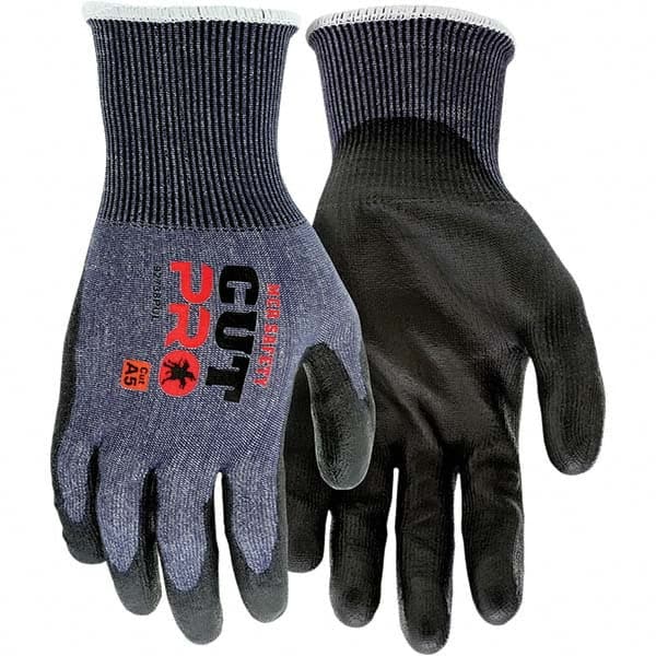 MCR Safety - Size M, ANSI Cut Lvl A5, Polyurethane Coated Cut Resistant Gloves - Caliber Tooling