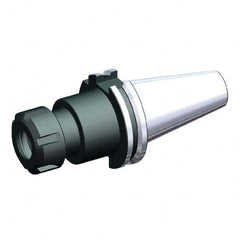 Collet Chuck: 2 to 20 mm Capacity, ER Collet, Taper Shank 100 mm Projection, Balanced to 20,000 RPM, Through Coolant