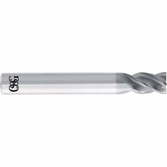 Square End Mill: 5/16'' Dia, 13/16'' LOC, 5/16'' Shank Dia, 2-1/2'' OAL, 4 Flutes, Solid Carbide Single End, Duarise Finish, Straight Flute, Variable Helix, Centercutting, RH Cut, RH Flute, Series 8200