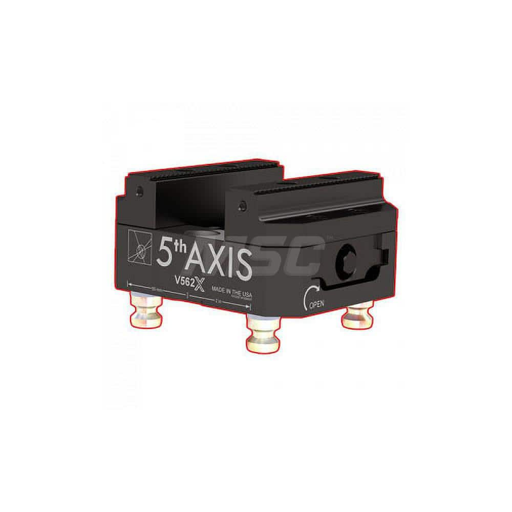 Self-Centering Vise: Manual, 125.7″ OAL, 152″ OAW, 20 kN Max Clamping Force