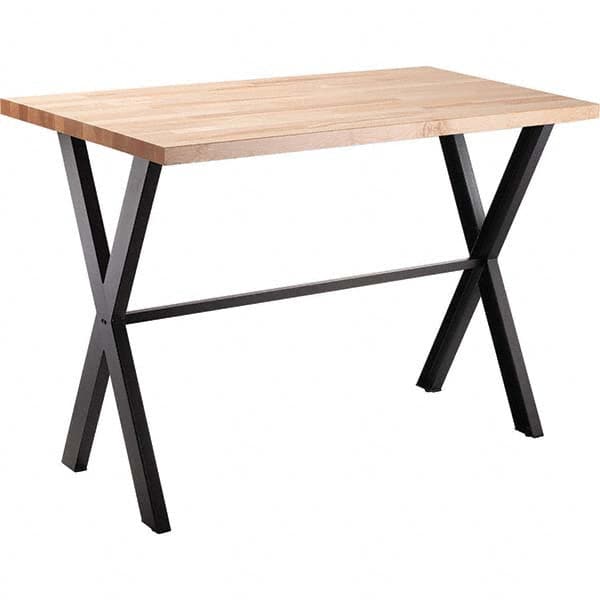 National Public Seating - Stationary Tables Type: Cafeteria Tables Material: Maple Wood; Steel - Caliber Tooling