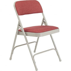 National Public Seating - Folding Chairs Pad Type: Folding Chair w/Fabric Padded Seat Material: Fabric; Steel - Caliber Tooling