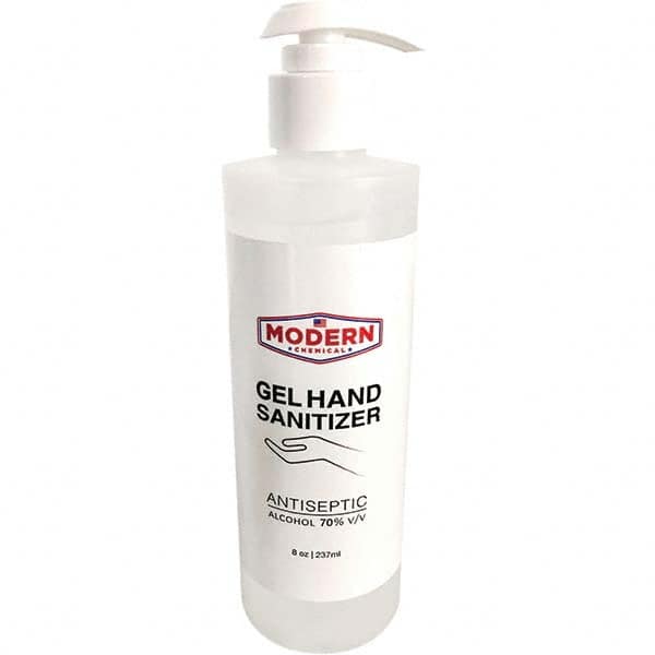 No Brand - 8 oz Pump Bottle & Squeeze Bottle Gel Hand Sanitizer - Exact Industrial Supply