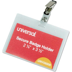 UNIVERSAL - Badge Holders Attachment Type: Clip-On Horizontal or Vertical Holder: Horizontal - Caliber Tooling