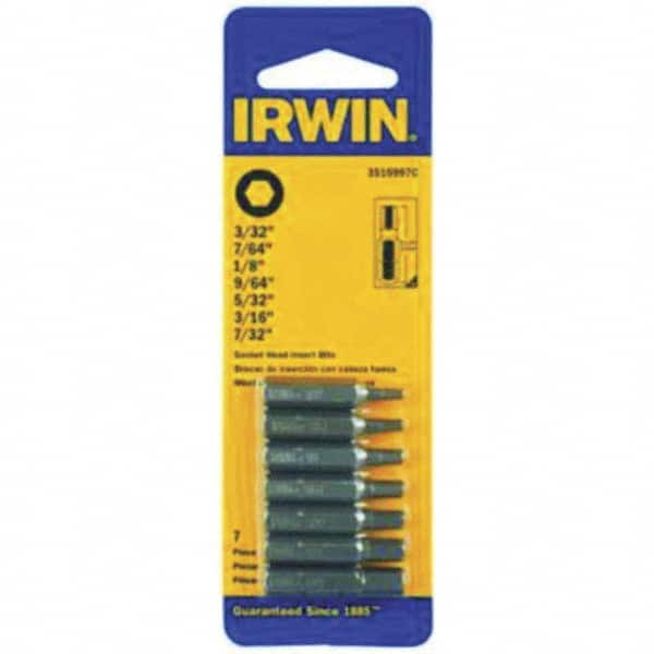 Irwin - 7/32" Square Size Insert Bit Set - Caliber Tooling