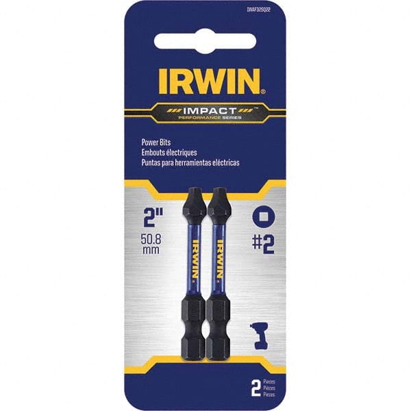 Irwin - Power & Impact Screwdriver Bit Sets Point Type: Square Drive Size: 1/4 Hex - Caliber Tooling