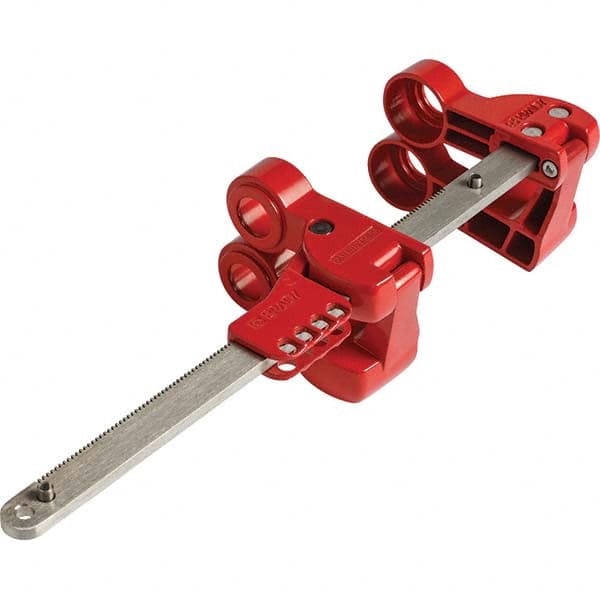 Brady - Pneumatic & Valve Lockouts Type: Gate Valve Lockout Maximum Valve Handle Size (Inch): 3 - Caliber Tooling