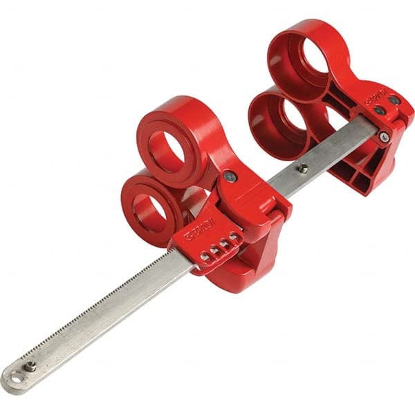 Brady - Pneumatic & Valve Lockouts Type: Gate Valve Lockout Maximum Valve Handle Size (Inch): 14 - Caliber Tooling