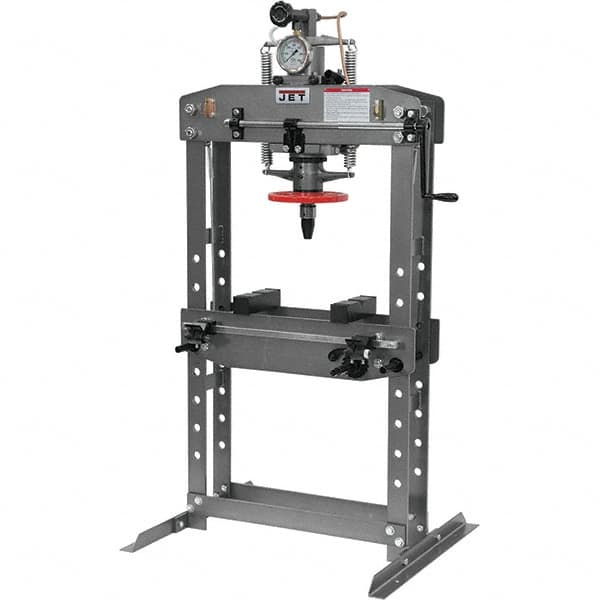 Jet - 15 Ton Hydraulic Shop Press - 4-1/2 Inch Stroke - Caliber Tooling