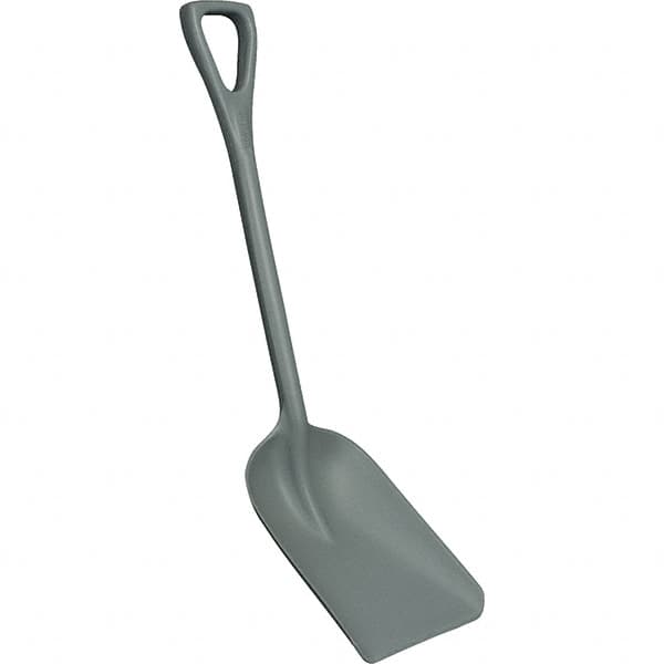 Remco - 14" High x 11" Wide Square Plastic Shovel - 38" Long Plastic D-Grip Handle, No Step - Caliber Tooling