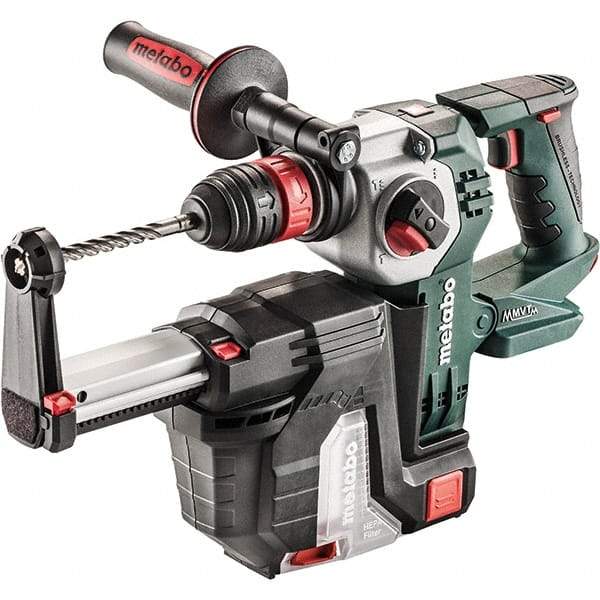 Metabo - 18 Volt 1" SDS-Plus Keyless Chuck Cordless Rotary Hammer - 4500 BPM, 1200 RPM, Reversible, D-Handle - Caliber Tooling