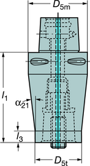 C43910232070A CAPTO ADAPTER - Caliber Tooling