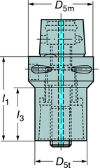 C43910232055A CAPTO ADAPTER - Caliber Tooling