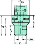 C63912008055 CAPTO ADAPTER - Caliber Tooling