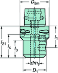 C83912018070 CAPTO ADAPTER - Caliber Tooling