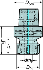 C63911440130 CAPTO ADAPTER - Caliber Tooling