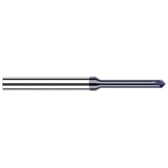 Harvey Tool - 3/32" Diam 30°/150° 2-Flute Single End Solid Carbide Chamfer Mill - Exact Industrial Supply