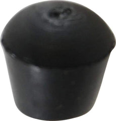 De-Sta-Co - 0.437" Max Diam, 8-32 Thread, Neoprene, Slip On, Round End, Clamp Spindle Assembly Replacement Cap - For 1/4" Diam Standard Spindle, 0.44" OAL, 0.2205" Hole Diam - Caliber Tooling