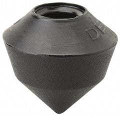 De-Sta-Co - 0.8071" Max Diam, 1/4-2 Thread, Polyurethane, Screw On, Cone Tip, Clamp Spindle Assembly Replacement Cap - For 1/4" Diam Standard Spindle, 3/4" OAL, 3/4" Surface Diam, 1/2" Hole Diam, 0.63" Hole Depth - Caliber Tooling