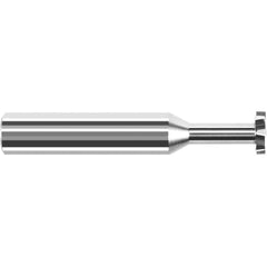 Harvey Tool - 3/16" Cut Diam, 3/32" Cut Width, 3/16" Shank, Staggered-Tooth Woodruff Keyseat Cutter - Exact Industrial Supply