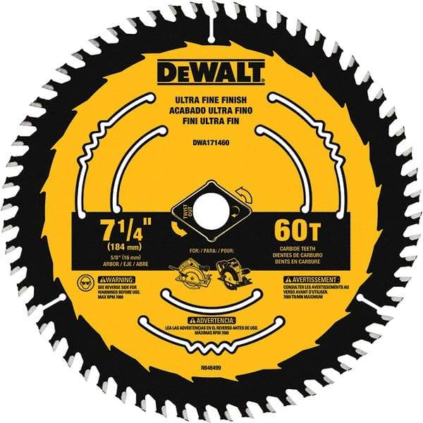 DeWALT - Wet & Dry-Cut Saw Blades   Blade Diameter (Inch): 7-1/4    Blade Material: Tungsten Carbide-Tipped - Caliber Tooling