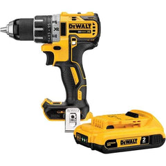 DeWALT - 20 Volt 1/2" Chuck Mid-Handle Cordless Drill - 0-500 & 0-2000 RPM, Keyless Chuck, Reversible, Lithium-Ion Batteries Not Included - Caliber Tooling