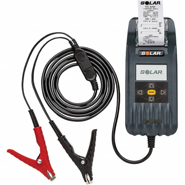 Solar - Automotive Battery Testers Type: Digital Battery and System Tester with Integrated Printer Voltage: 6/12/24 - Caliber Tooling