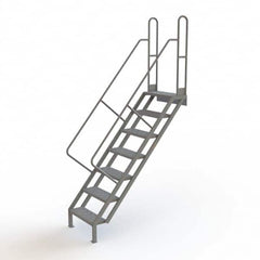 TRI-ARC - Rolling & Wall Mounted Ladders & Platforms Type: Stairway Slope Ladder Style: Stair Unit - Caliber Tooling