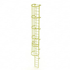 TRI-ARC - Rolling & Wall Mounted Ladders & Platforms Type: Fixed Ladder Style: Safety Cage - Caliber Tooling