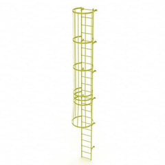 TRI-ARC - Rolling & Wall Mounted Ladders & Platforms Type: Fixed Ladder Style: Safety Cage - Caliber Tooling